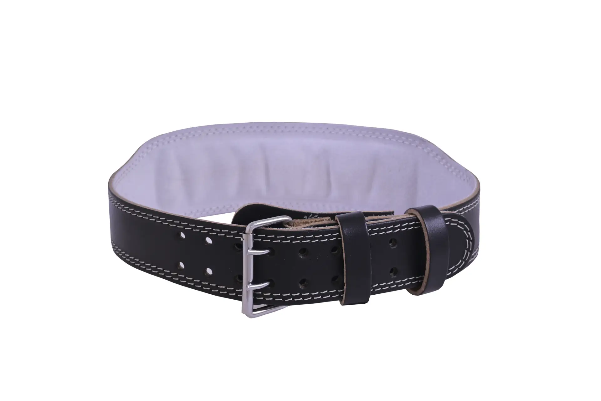 Leather weightlifting belt private label